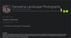 Desktop Screenshot of panoramic-landscape-photography.com